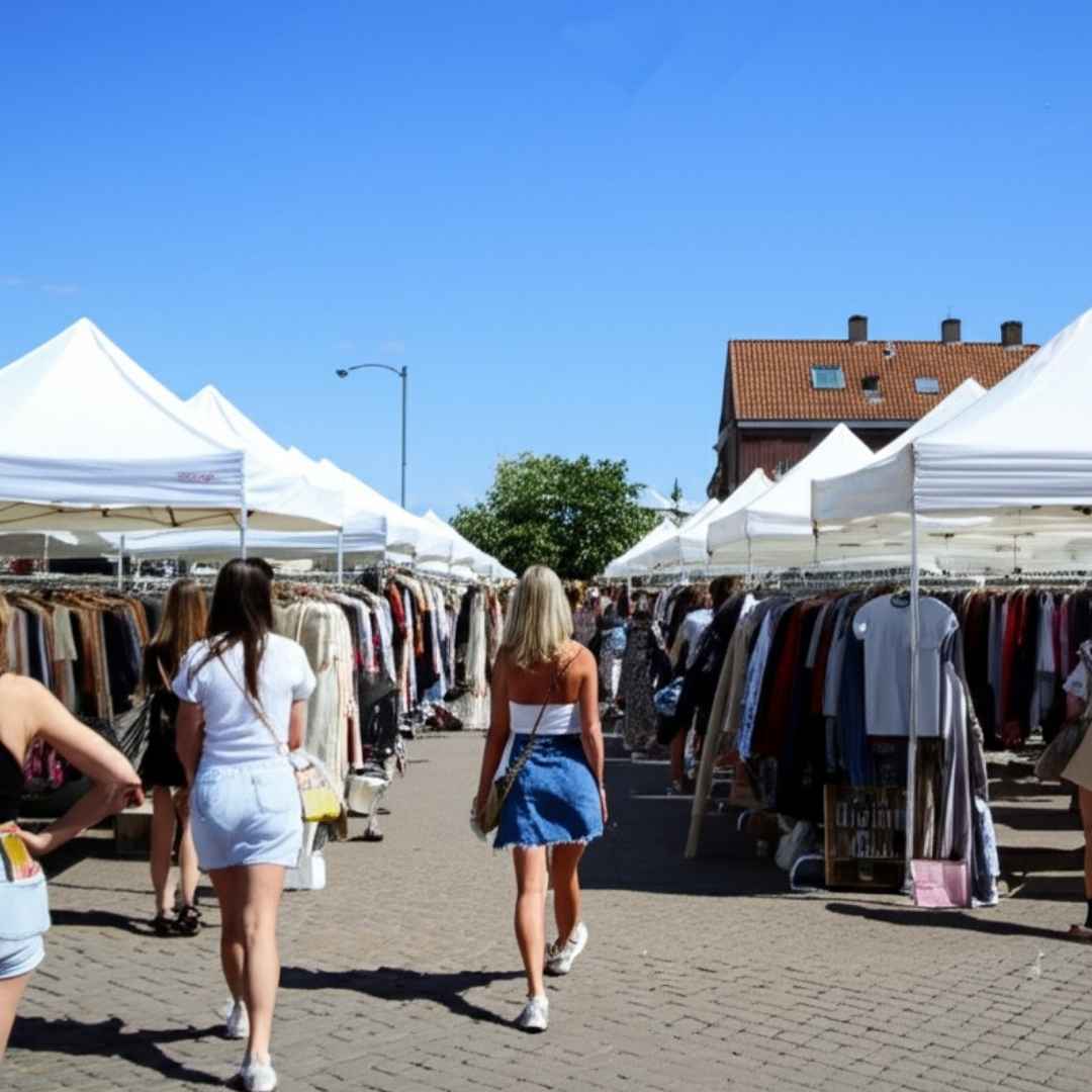 Find et loppemarked i Odense